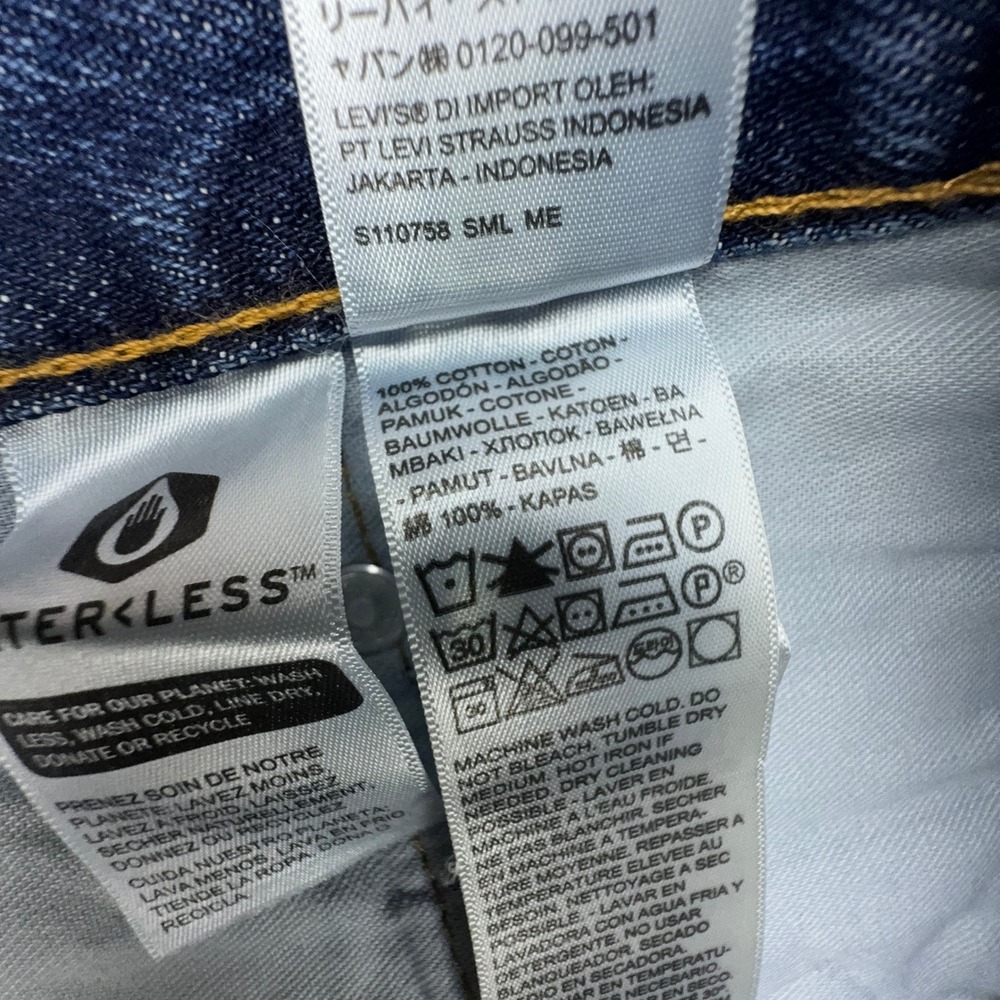 Levis 550 Relaxed Fit Mens Blue Jeans 44x34 NWT - Picture 5 of 8